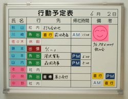 両面マグネット使用例